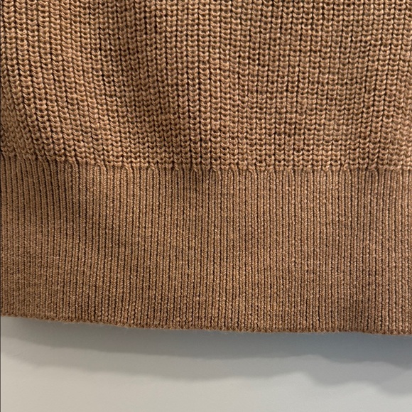 Aritzia babaton Hazlitt merino wool Tan Sleeveless Knit Top small - Picture 6 of 9
